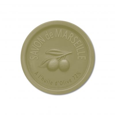 Savon de Marseille Extra Pur 72 % à  l'huile d'Olive - Rond 100 g (Certifié Ecocert)