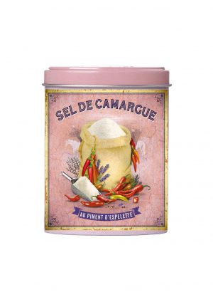 Boite verseuse - Sel de Camargue au Piment d'Espelette 120 g