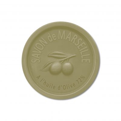 Savon de Marseille Extra Pur 72 % à  l'huile d'Olive - Rond 100 g (Certifié Ecocert)