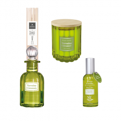 Pack Fraîcheur Vitalité - Brume d'Oreiller, Bougie & Bouquet Aromatique