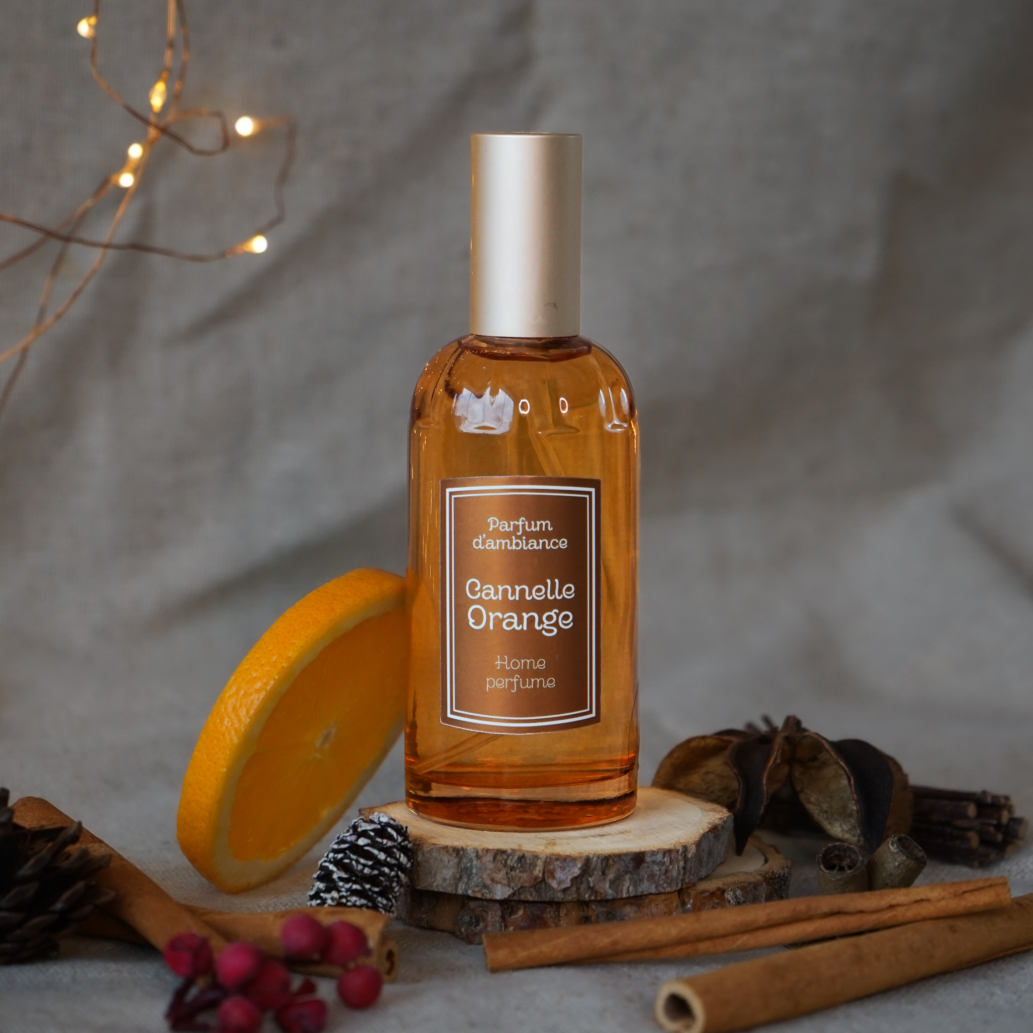 Parfum d'Ambiance Cannelle Orange - Féerie Scintillante - 100 ml – Image 2
