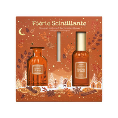 Coffret Féerie Scintillante - Bouquet Parfumé & Parfum d'Ambiance